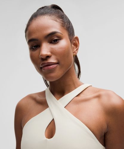 lulu Align Keyhole Halter Tank Top Light Support, A/B Cup