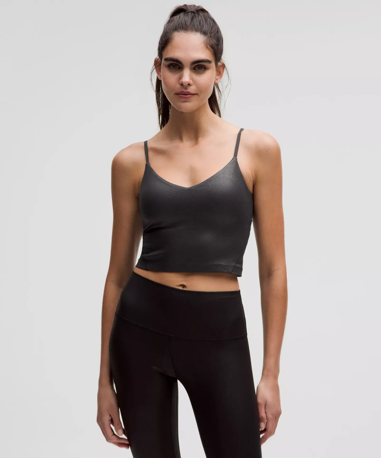 lulu Align Ribbed Cami Tank Top Shine A/B Cup