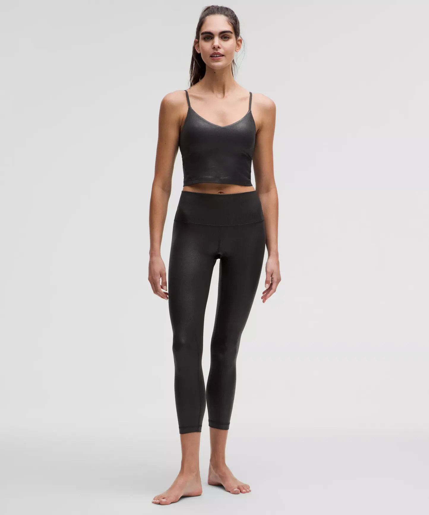 lulu Align Ribbed Cami Tank Top Shine A/B Cup