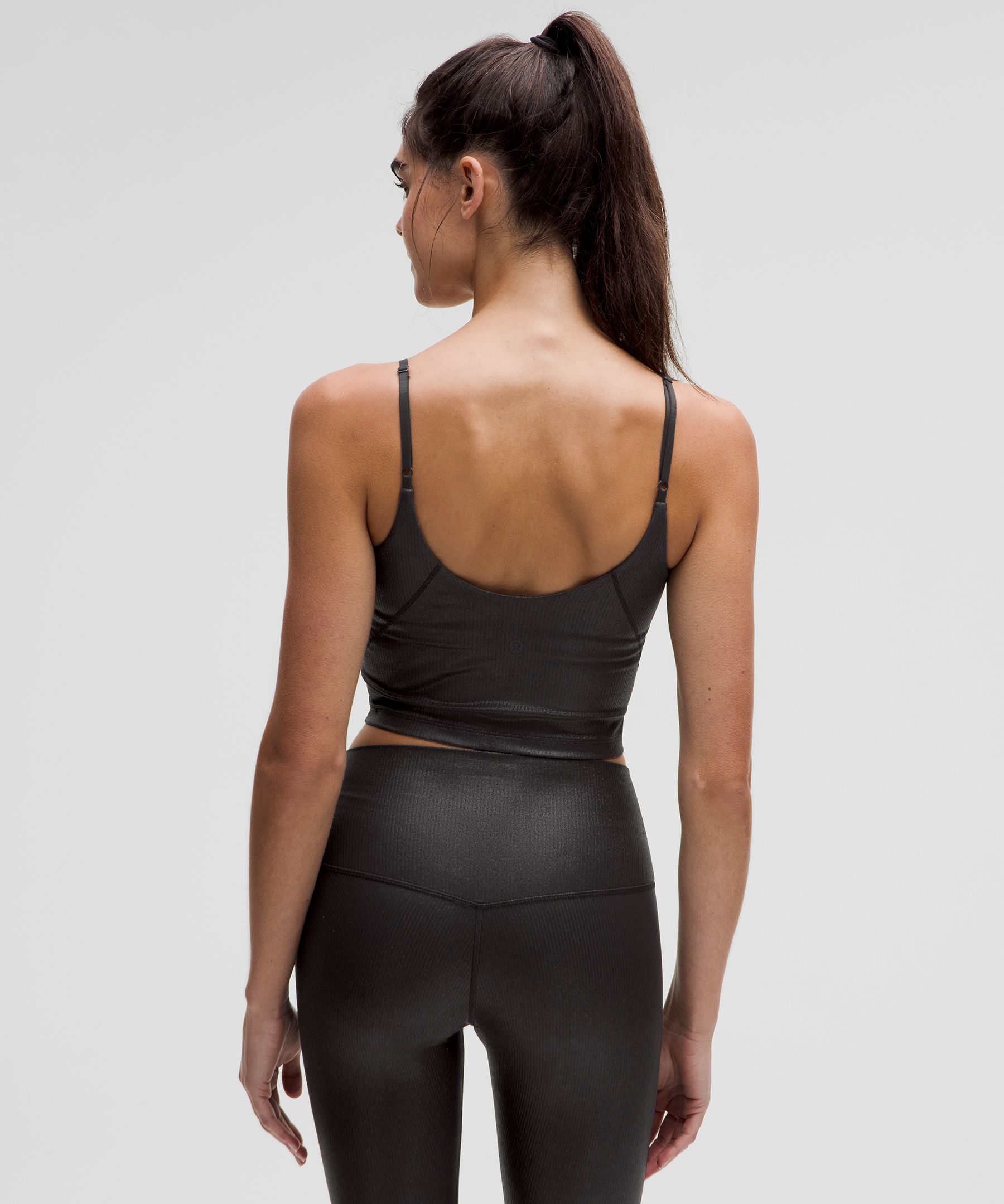 lulu Align Ribbed Cami Tank Top Shine A/B Cup