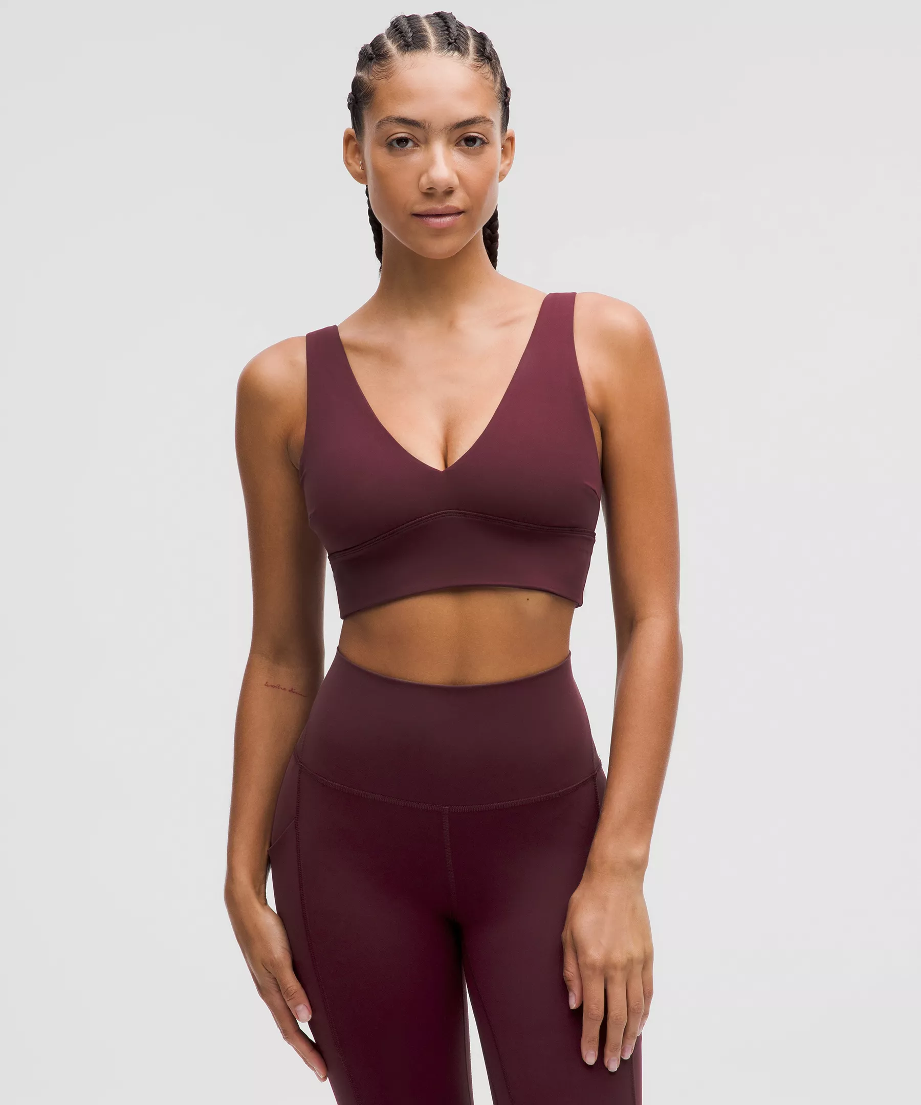 lulu Align V-Neck Bra Light Support, C/D Cup
