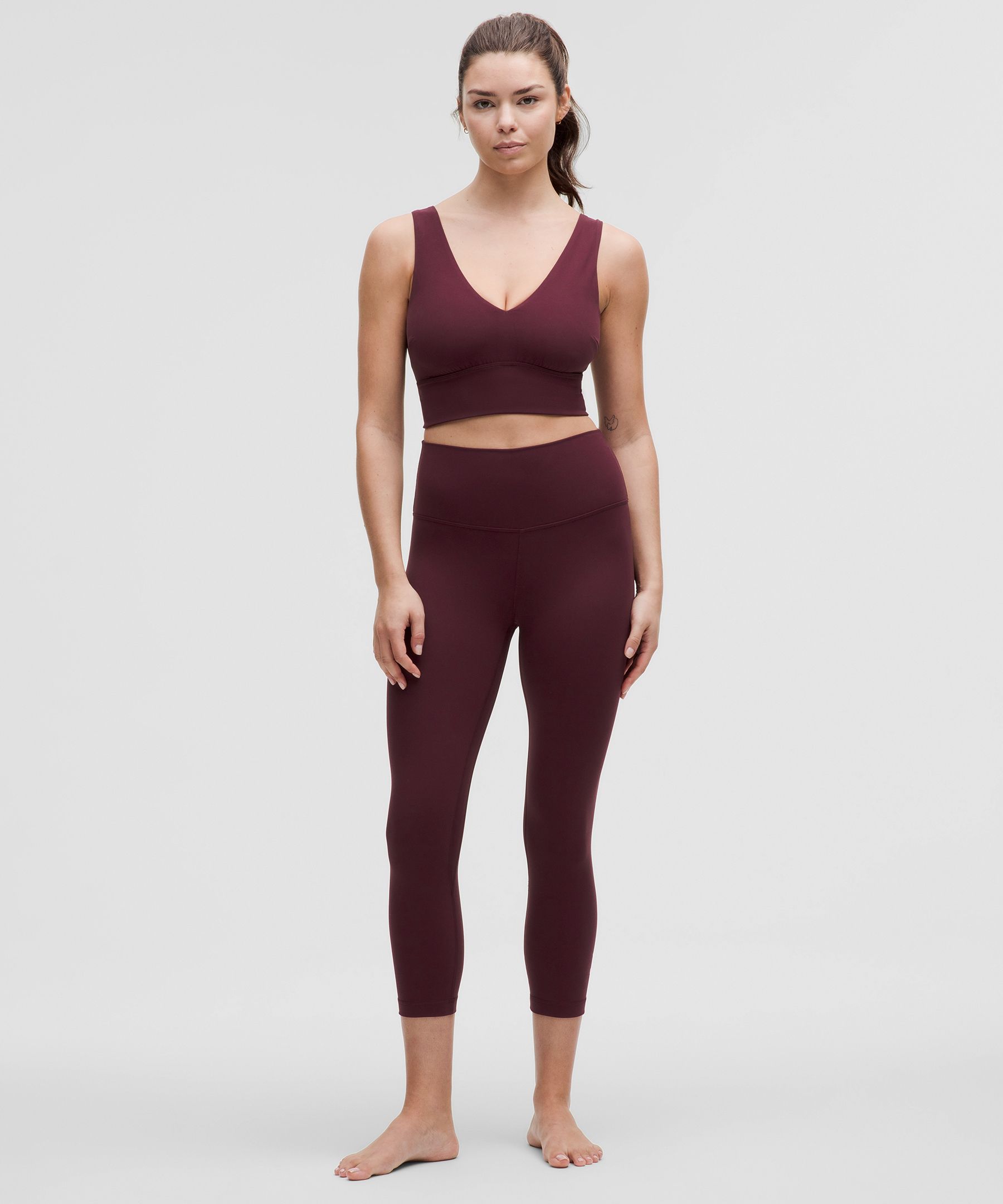 lulu Align V-Neck Bra Light Support, DDD/G Cup