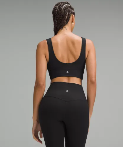 lulu Align V-Neck Bra Light Support, C/D Cup Diamond