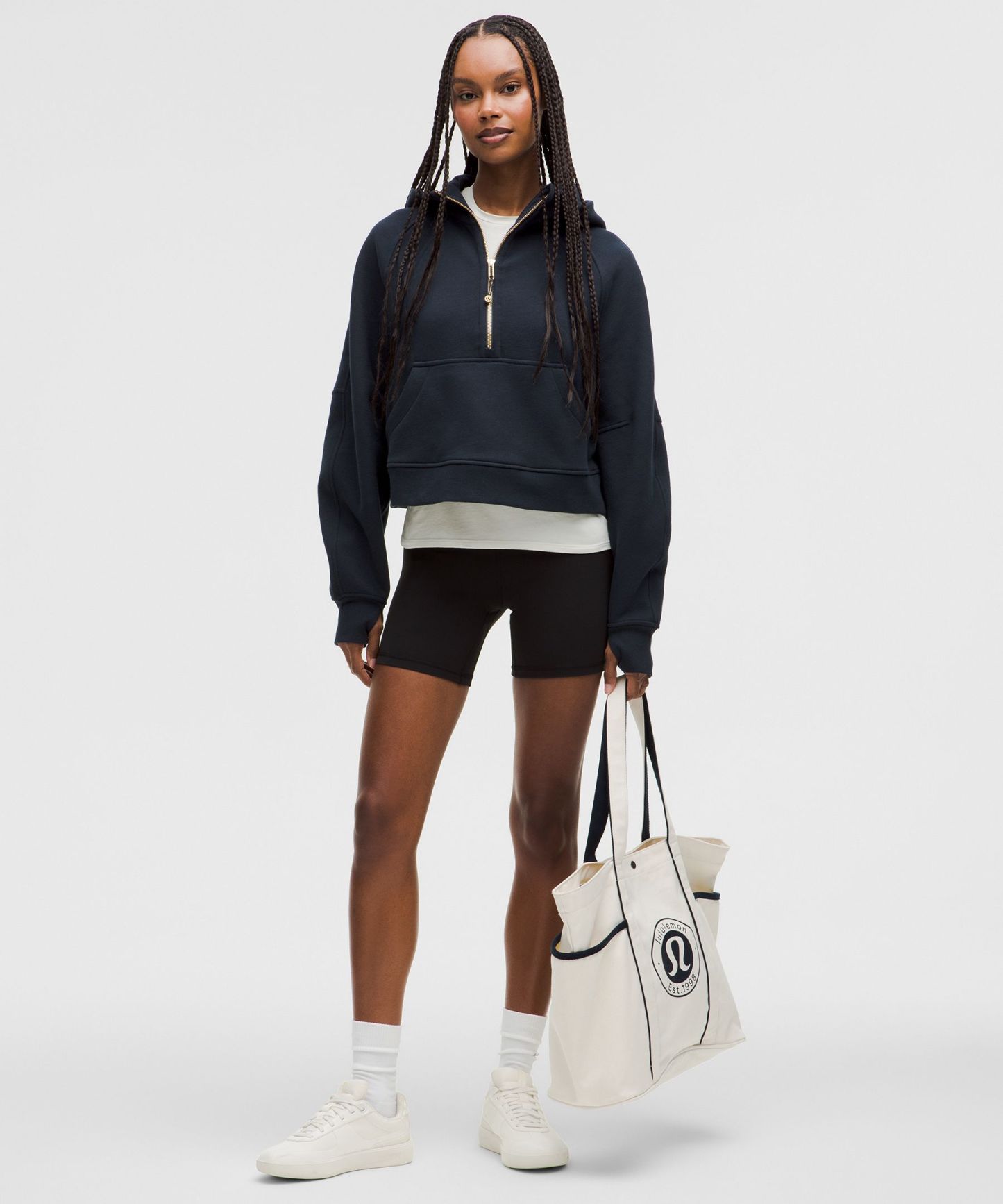 Scuba Oversized Half-Zip Hoodie