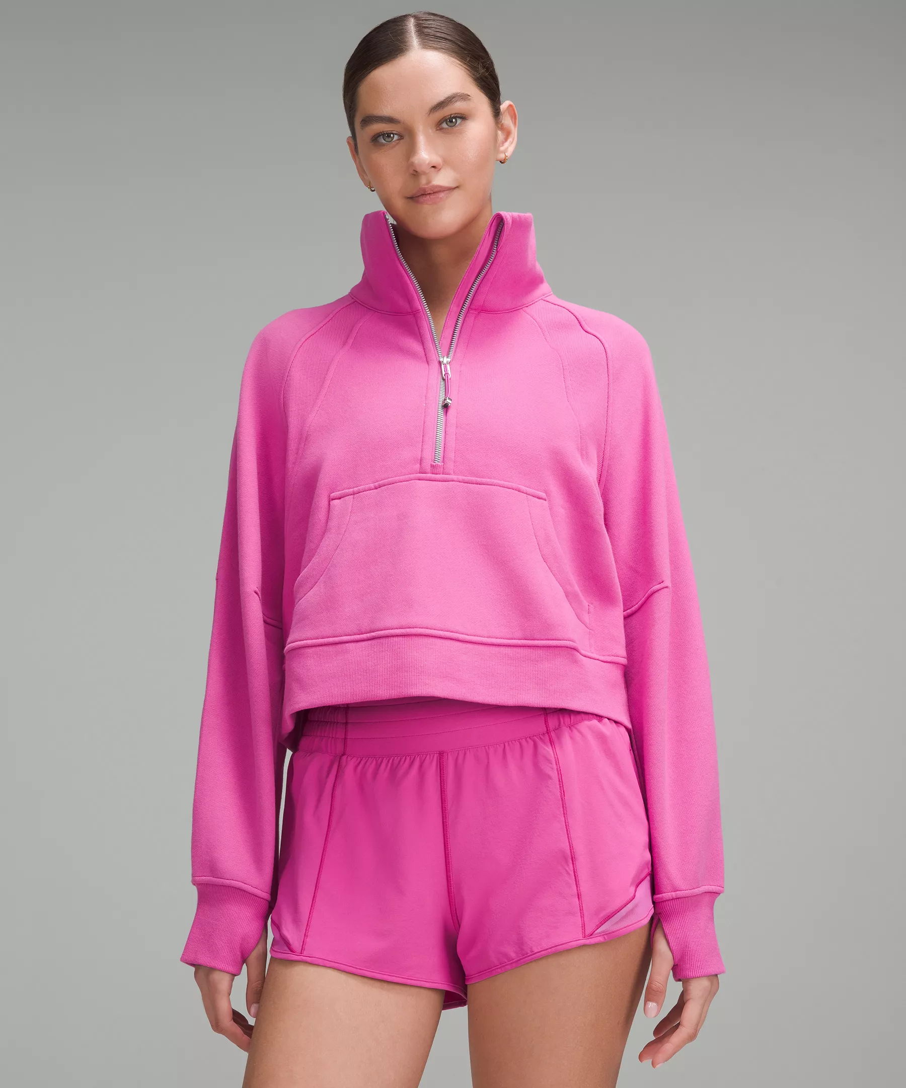 Scuba Oversized Funnel-Neck Half Zip