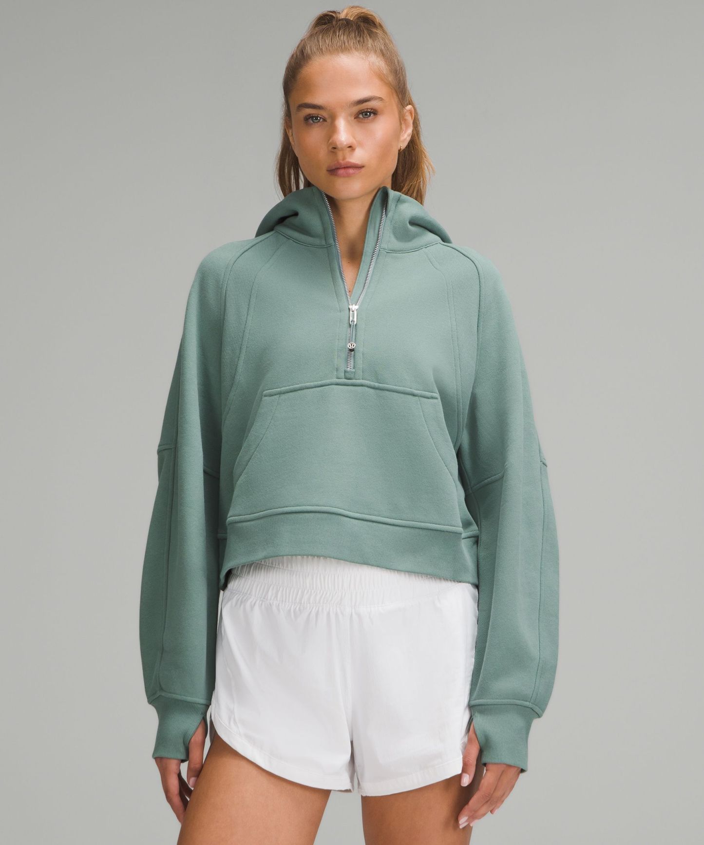 Scuba Oversized Half-Zip Hoodie