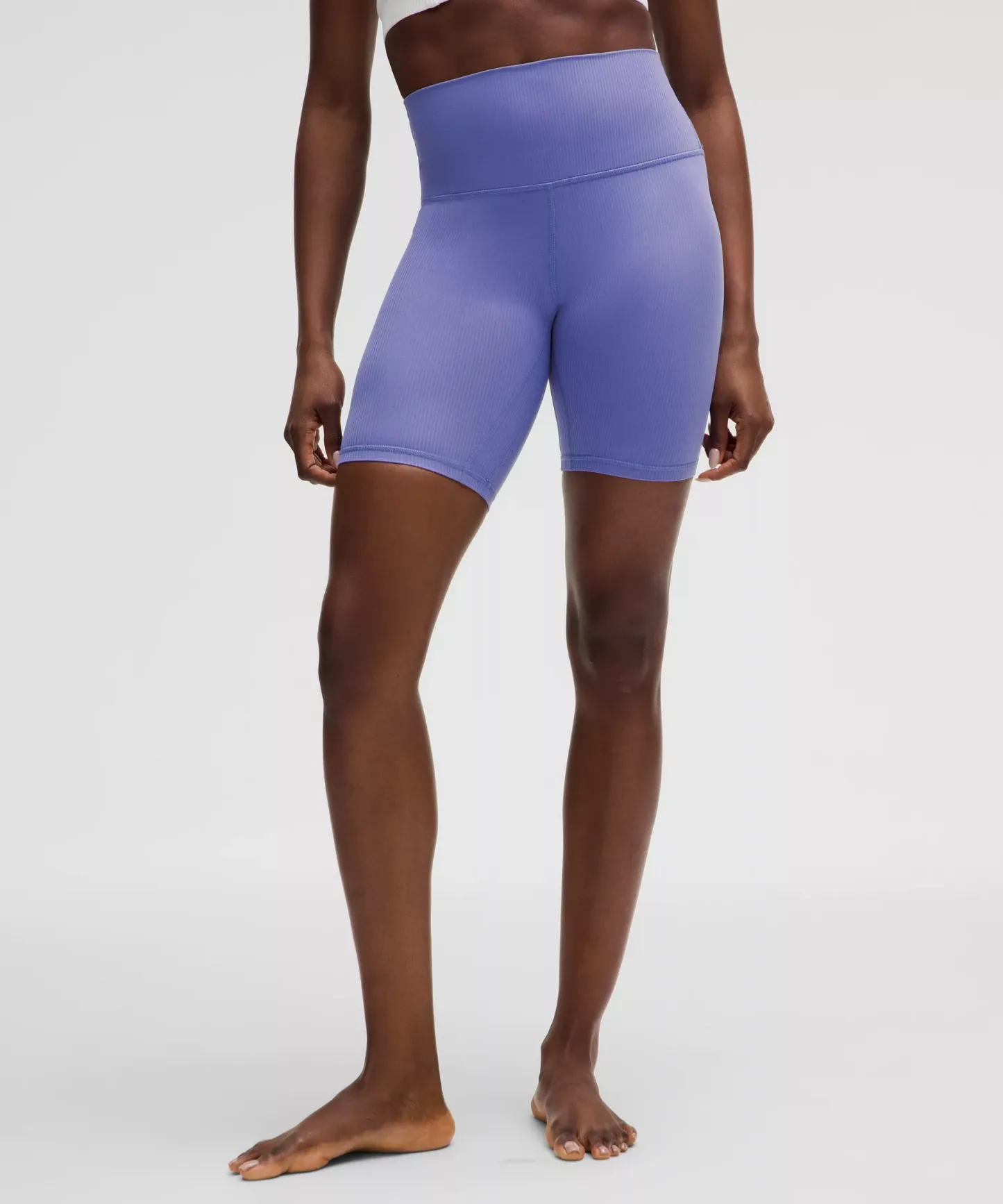 lulu Align Ribbed High-Rise Short 8"