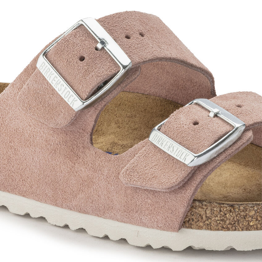 Arizona Soft Footbed Suede Leather Pink Clay