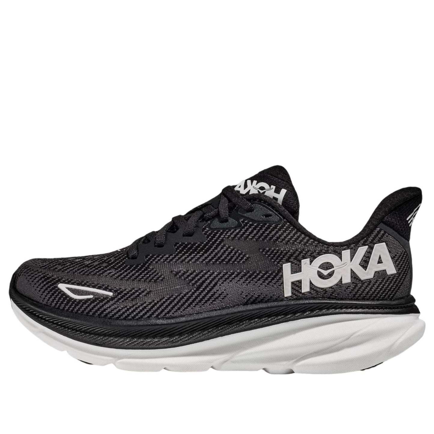 hotthhka ONE ONE Clifton 9 2E Wide 'Black White' 1132210-BWHT
