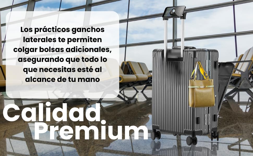 Maleta de calidad premium aeropuerto 55x42x25 pequeña portatil para viajes maleta rigida