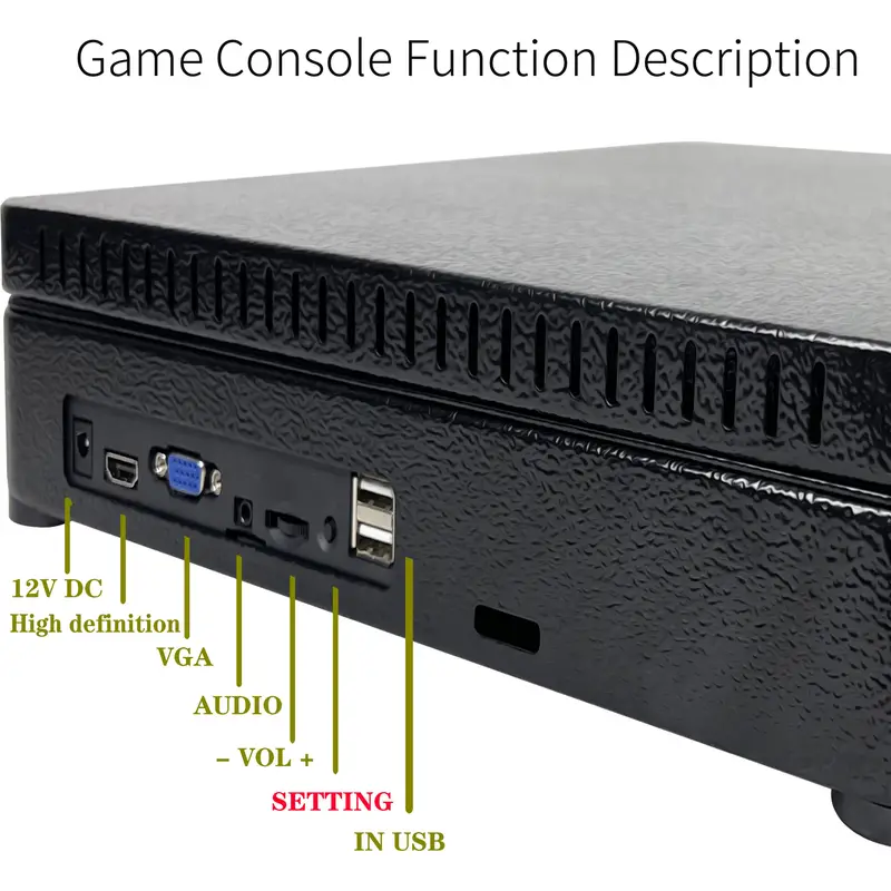 full size stand up folding arcade machines 4 player 8000 games 22 led screen 2 joysticks 2 joystick gamepad details 4