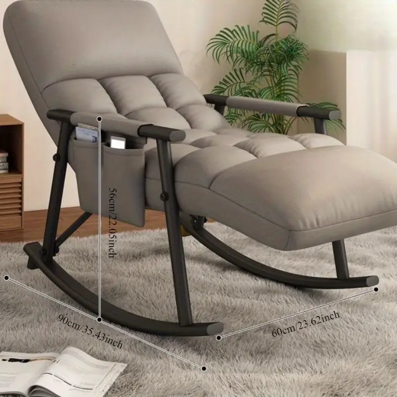 sillón reclinable de estilo , reposacabezas ajustable, tela de pvc lavable, soporte como una , ideal para descansar en el dormitorio o - sin relleno, silla para dormitorio detalles 3