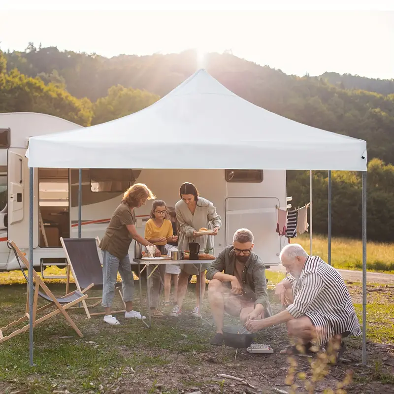 Carpa con  , refugio port��til   para exteriores de   pies, f��cil cierre central de 1 empuje, protecci��n UV y bolsa de transporte. detalles 2