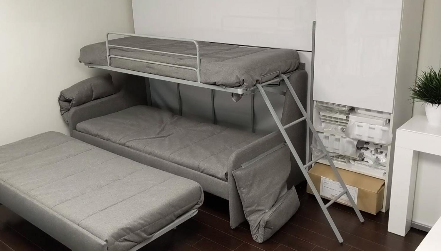 Transforming Bunk Bed That Sleeps 3 By Expand Furniture