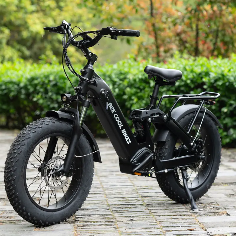 Bicicleta el��ctrica de suspensi��n completa de largo alcance     Ranger, 750W eBike de monta?a, alcance de 80MI, bater��a de 48V 20Ah, neum��tico de 20x4 de goma gruesa, carga   de 400LBS, velocidad   de 20MPH, 7 velocidades de Bikes detalles 5