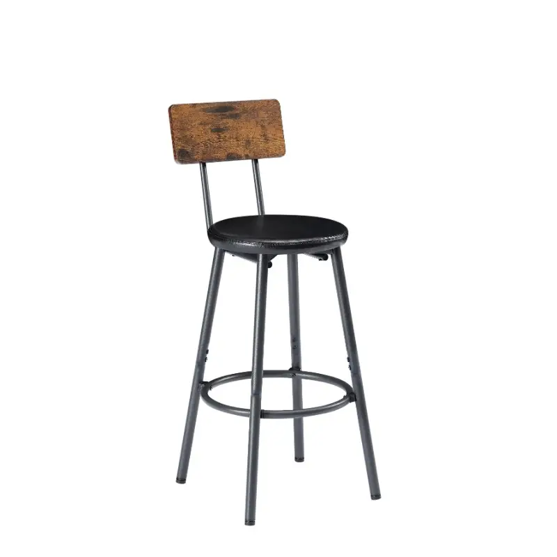   larga   taburetes de bar tapizados,   de estilo industrial y sillas para mesa de   de cocina,  , sal��n de banquetes,     y negro detalles 2