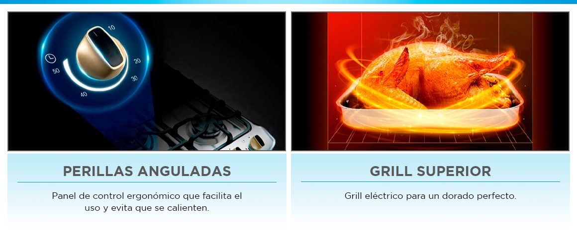 Cocina 5 quemadores Midea