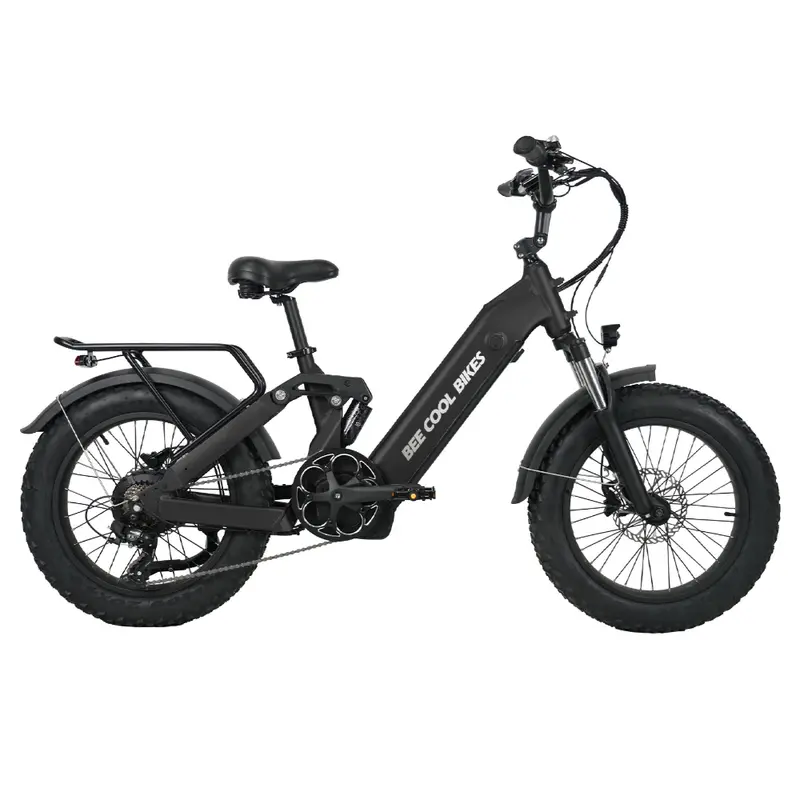 Bicicleta el��ctrica de suspensi��n completa de largo alcance     Ranger, 750W eBike de monta?a, alcance de 80MI, bater��a de 48V 20Ah, neum��tico de 20x4 de goma gruesa, carga   de 400LBS, velocidad   de 20MPH, 7 velocidades de Bikes detalles 0