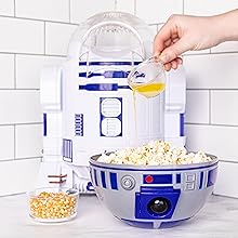 Máquina para hacer Palomitas de Maíz Uncanny Brands Guerra de las Galaxias R2D2 