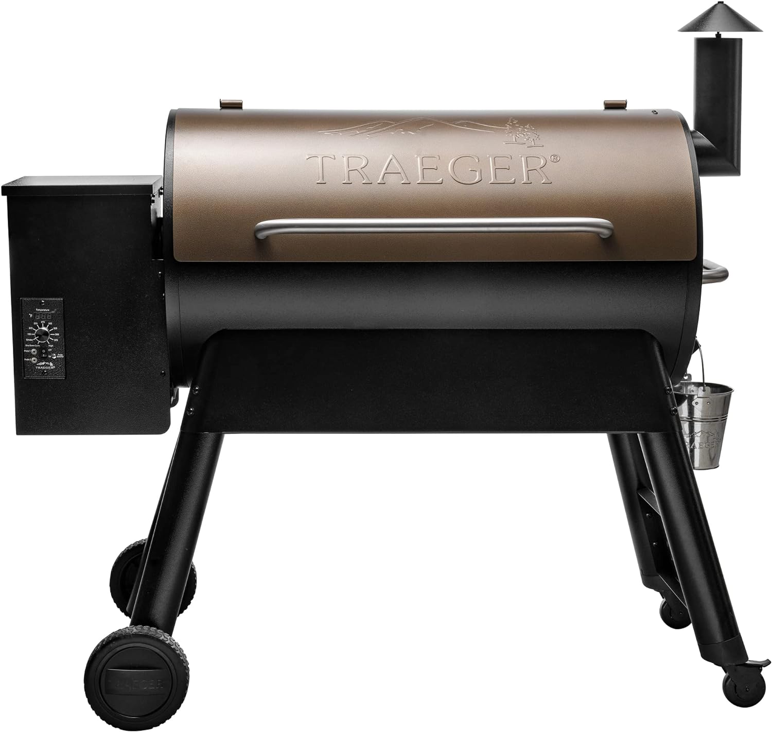 Traeger Grills Pro 34 Parrilla eléctrica de pellets de madera y ahumador, bronce