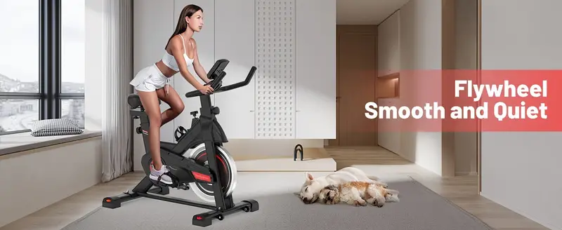 exercise bike stationary bikes for home indoor cycling bike cycle bike with digital display comfortable seat cushion help you understand your exercise progress and adjust your exercise plan enjoy exercising and entertainment simultaneously details 2