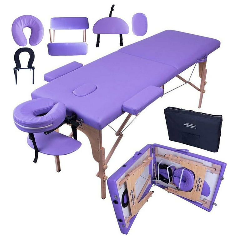Cama de masaje Morado Nanofort Portatil plegable con