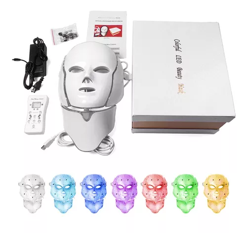 Máscara De Belleza Terapia Facial Con Fotones Led Eléctrica