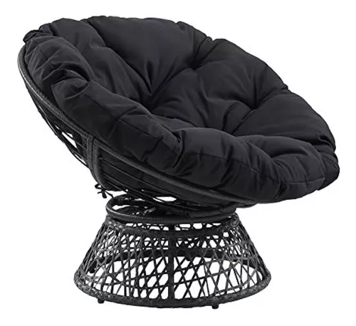 Osp Home Furnishings Silla Papasan De Mimbre Con Giro De 360