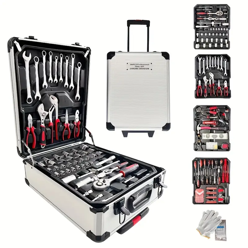 899 car repair kit socket wrench ratchet car repair kit a versatile set to solve all your difficulties rugged home repair must have details 0