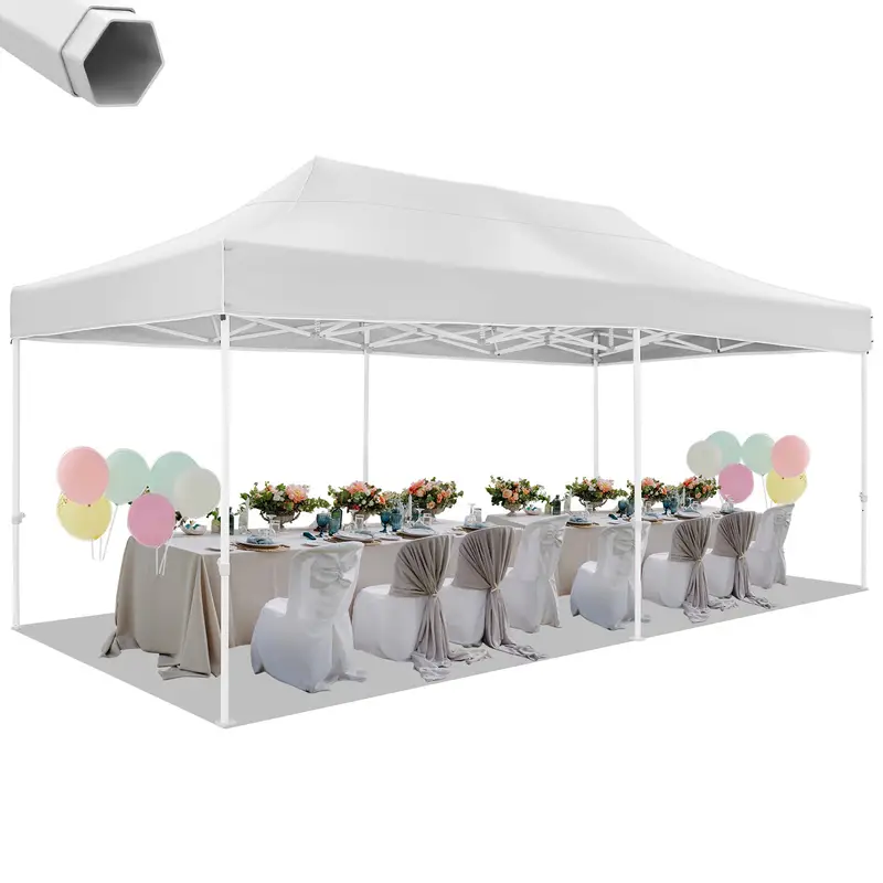     20 Carpa de fiesta de   instant��neo comercial de servicio   Gazebo   con bolsa de rodillo y bolsas de   detalles 1