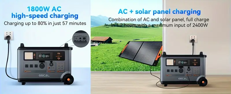     3600 portable power station 3600wh   6000w lifepo4 expandable solar generator with 4xac outlets 1 2h full charge 10ms ups for home emergency outdoor camping road trips details 5