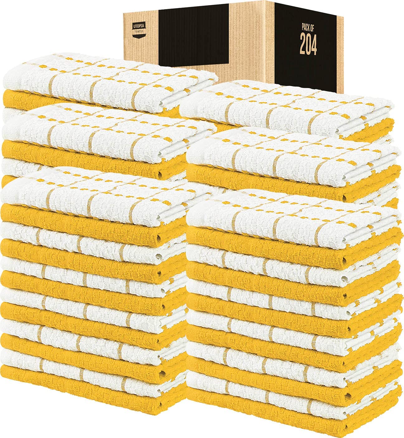 Toallas de cocina (paquete de 12), 15 x 25 pulgadas, 100 % algodón hilado en anillos, súper suaves y absorbentes, juego de toallas de cocina, paños de cocina y toallas de bar (negro)