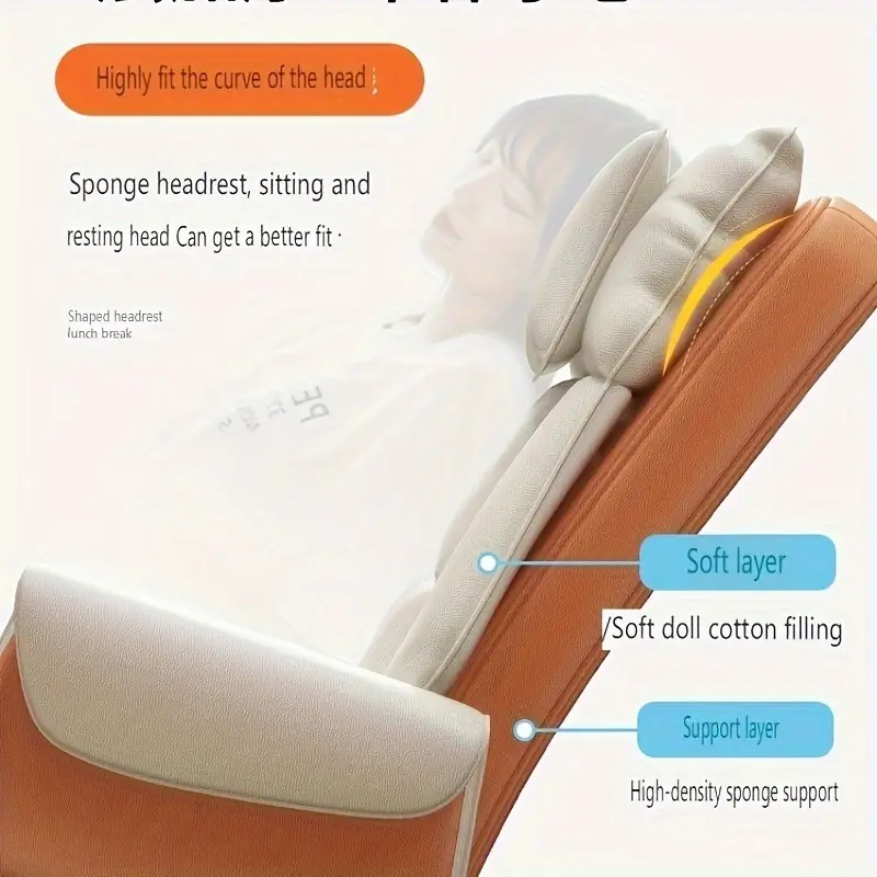 silla de   ergonómica con reclinador, silla de computadora de juego   espalda ajustable,   de metal con acolchado de algodón, silla de escritorio   con   manual de  , no necesita electricidad ni batería, compatible con suelos duros,   de limpiar, diseño de espalda   tapizada detalles 4