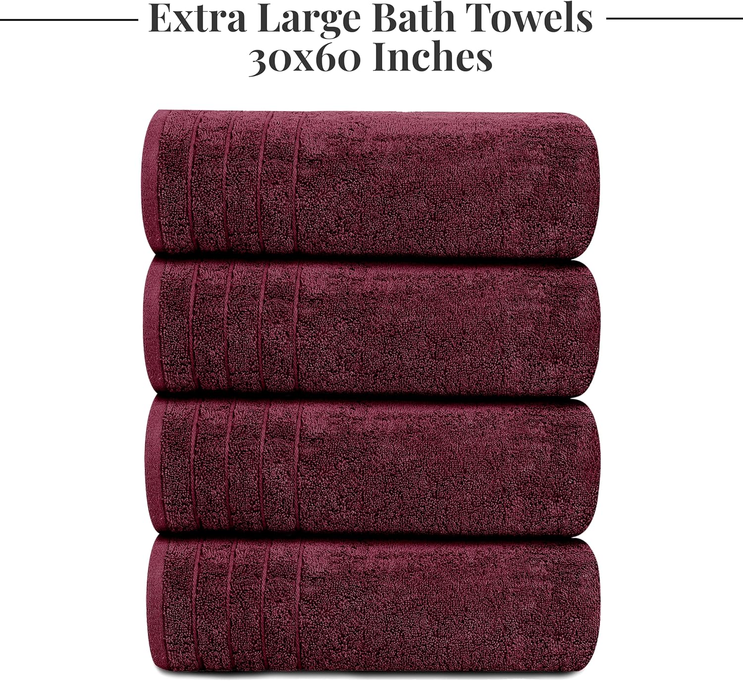 Toallas de baño extragrandes Tens Towels de 76 x 152 cm, 100 % algodón, más grandes y ligeras, de secado rápido, ligeras, súper suaves y absorbentes, perfectas para el baño.