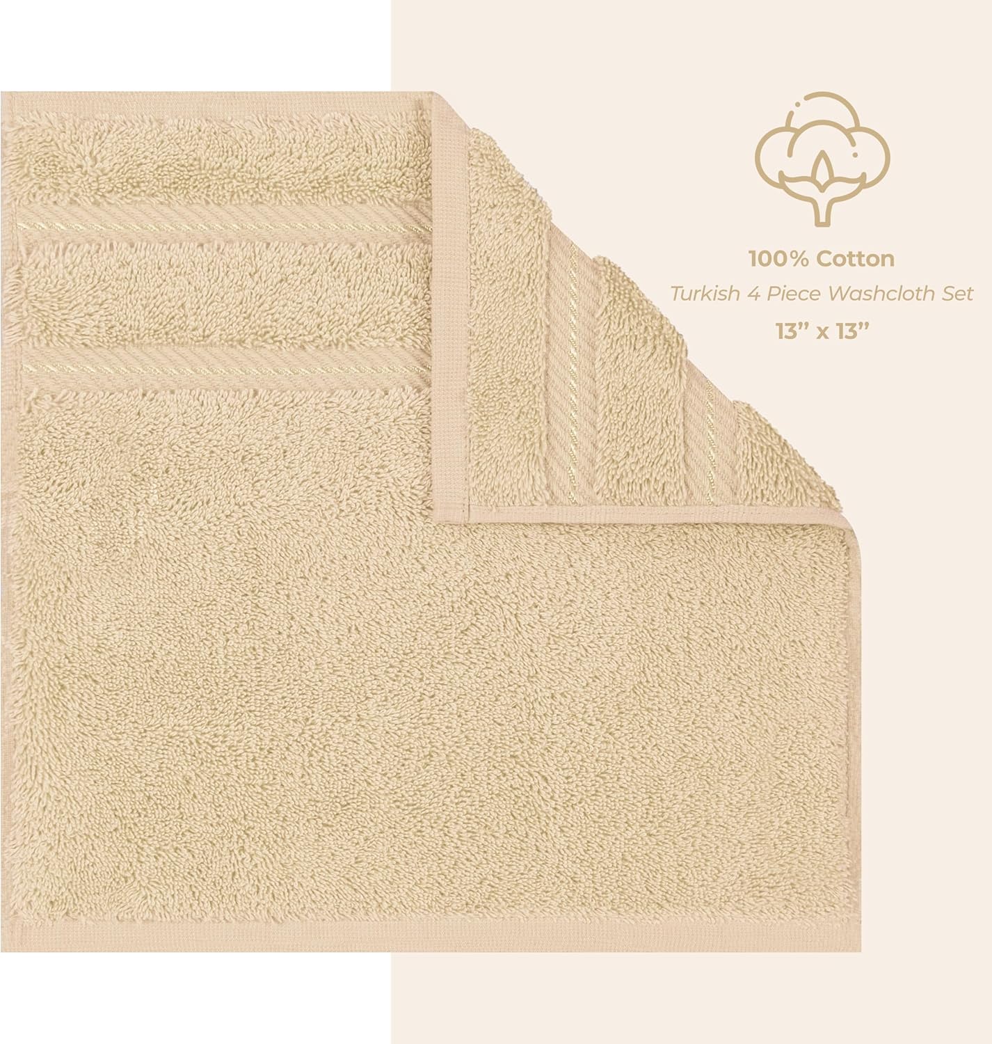 Juego de toallas de lujo American Soft Linen de 6 piezas: 2 toallas de baño, 2 toallas de mano y 2 toallitas, 100 % algodón turco, color gris claro.