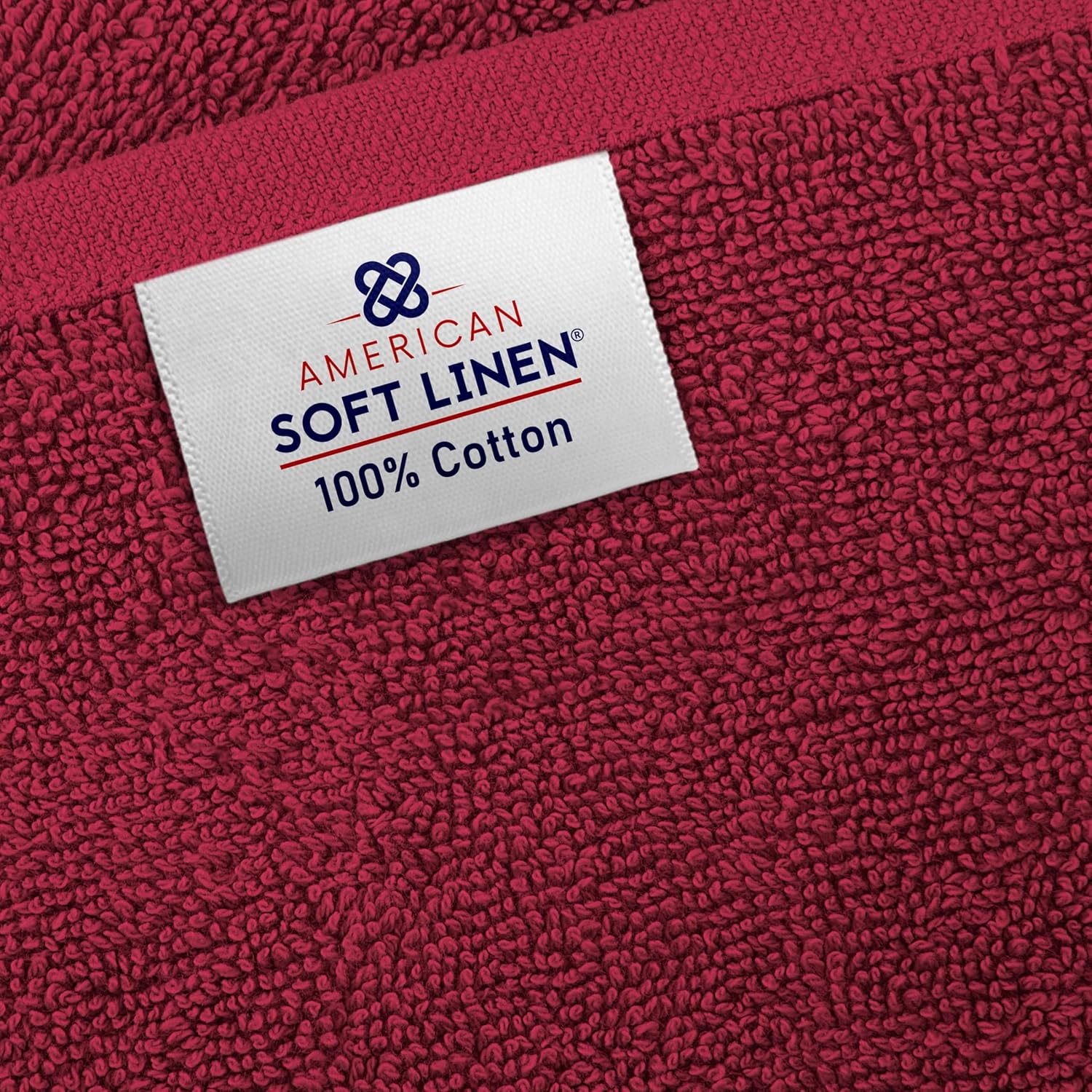 Juego de toallas de lujo American Soft Linen de 6 piezas: 2 toallas de baño, 2 toallas de mano y 2 toallitas, 100 % algodón turco, color gris claro.