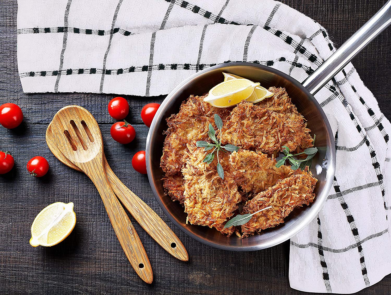 Toallas de cocina (paquete de 12), 15 x 25 pulgadas, 100 % algodón hilado en anillos, súper suaves y absorbentes, juego de toallas de cocina, paños de cocina y toallas de bar (negro)