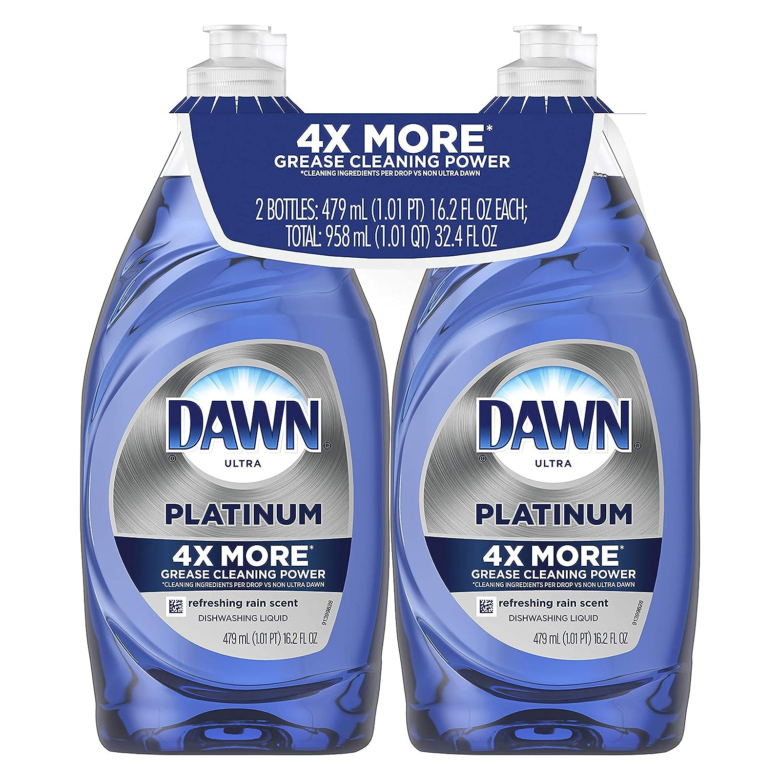Detergente lavavajillas Dawn Platinum, aroma refrescante a lluvia, 947 ml (32.7 oz)