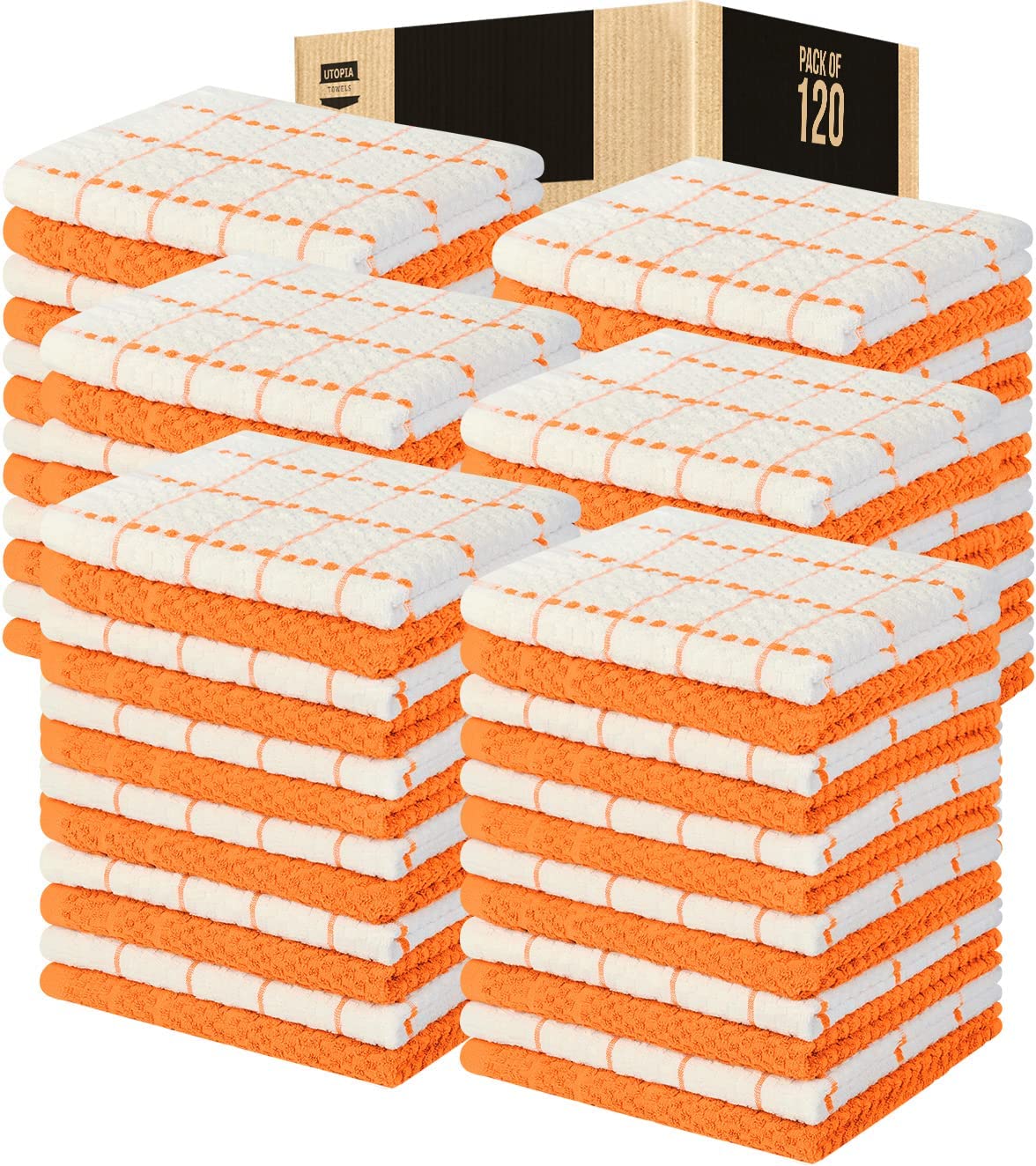 Toallas de cocina (paquete de 12), 15 x 25 pulgadas, 100 % algodón hilado en anillos, súper suaves y absorbentes, juego de toallas de cocina, paños de cocina y toallas de bar (negro)