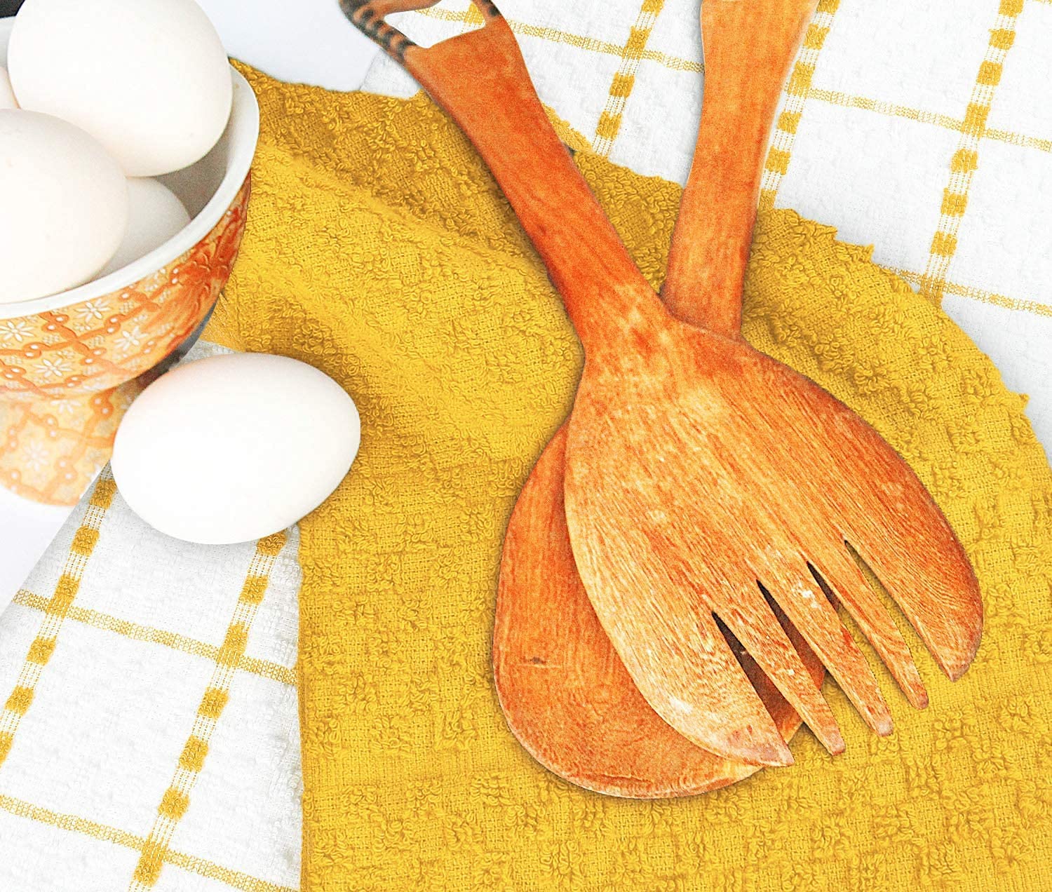 Toallas de cocina (paquete de 12), 15 x 25 pulgadas, 100 % algodón hilado en anillos, súper suaves y absorbentes, juego de toallas de cocina, paños de cocina y toallas de bar (negro)