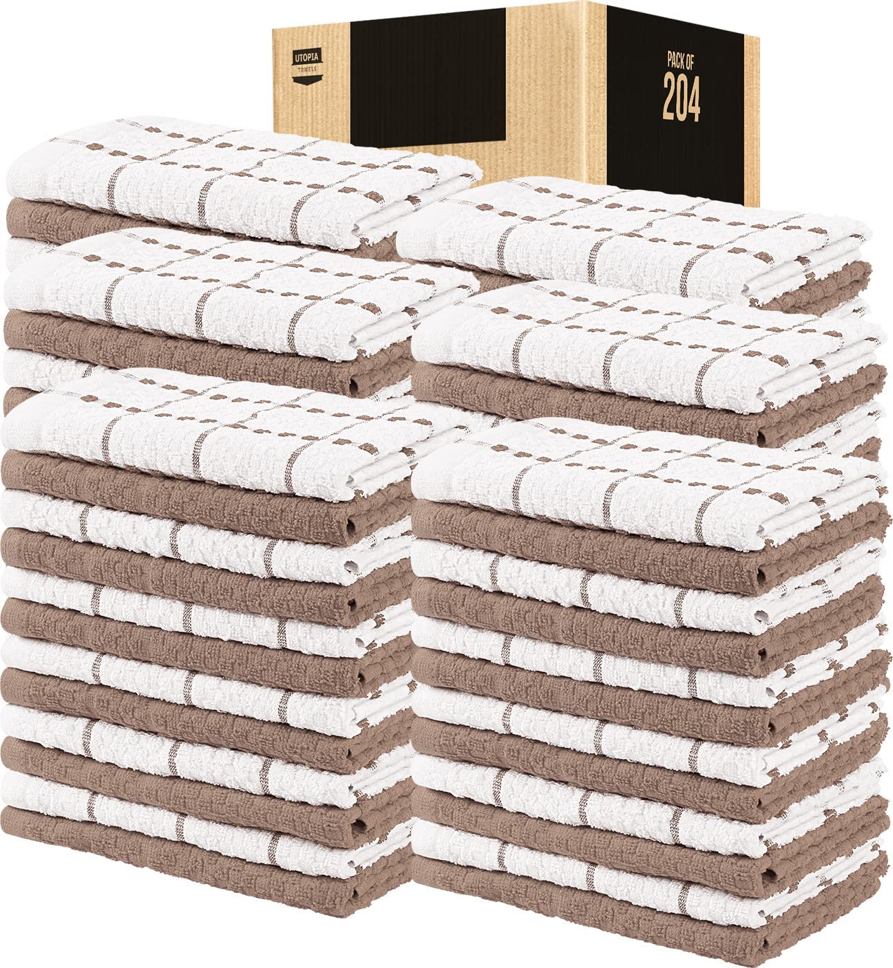 Toallas de cocina (paquete de 12), 15 x 25 pulgadas, 100 % algodón hilado en anillos, súper suaves y absorbentes, juego de toallas de cocina, paños de cocina y toallas de bar (negro)