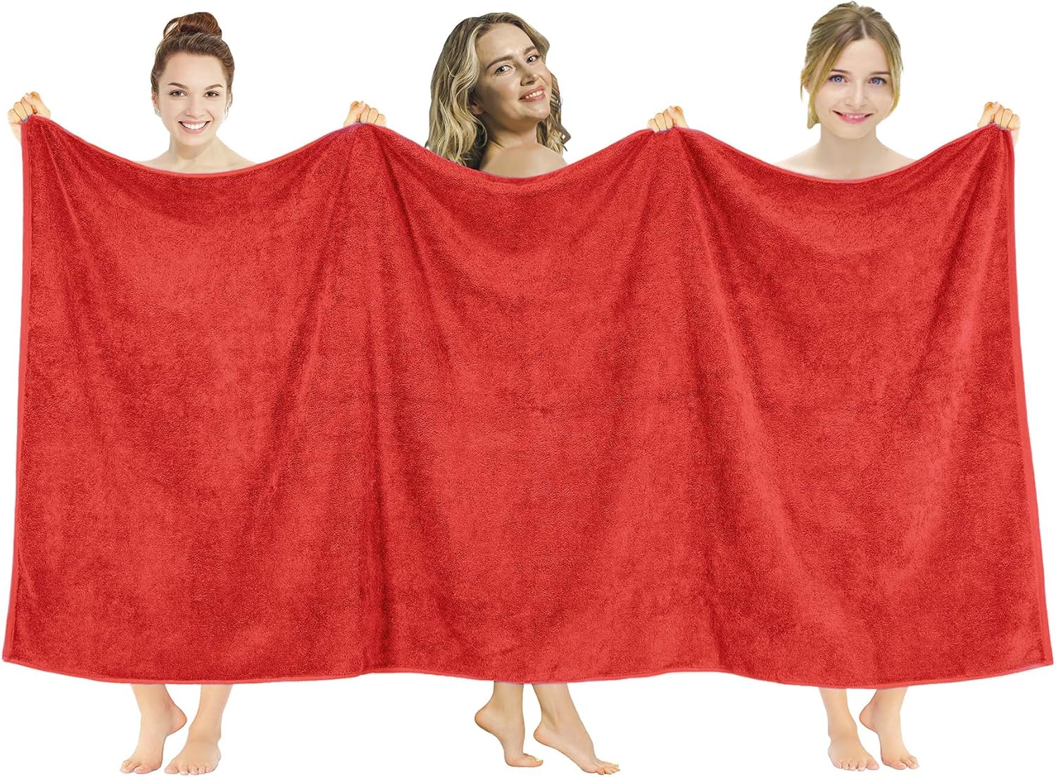 Juego de toallas de lujo American Soft Linen de 6 piezas: 2 toallas de baño, 2 toallas de mano y 2 toallitas, 100 % algodón turco, color gris claro.