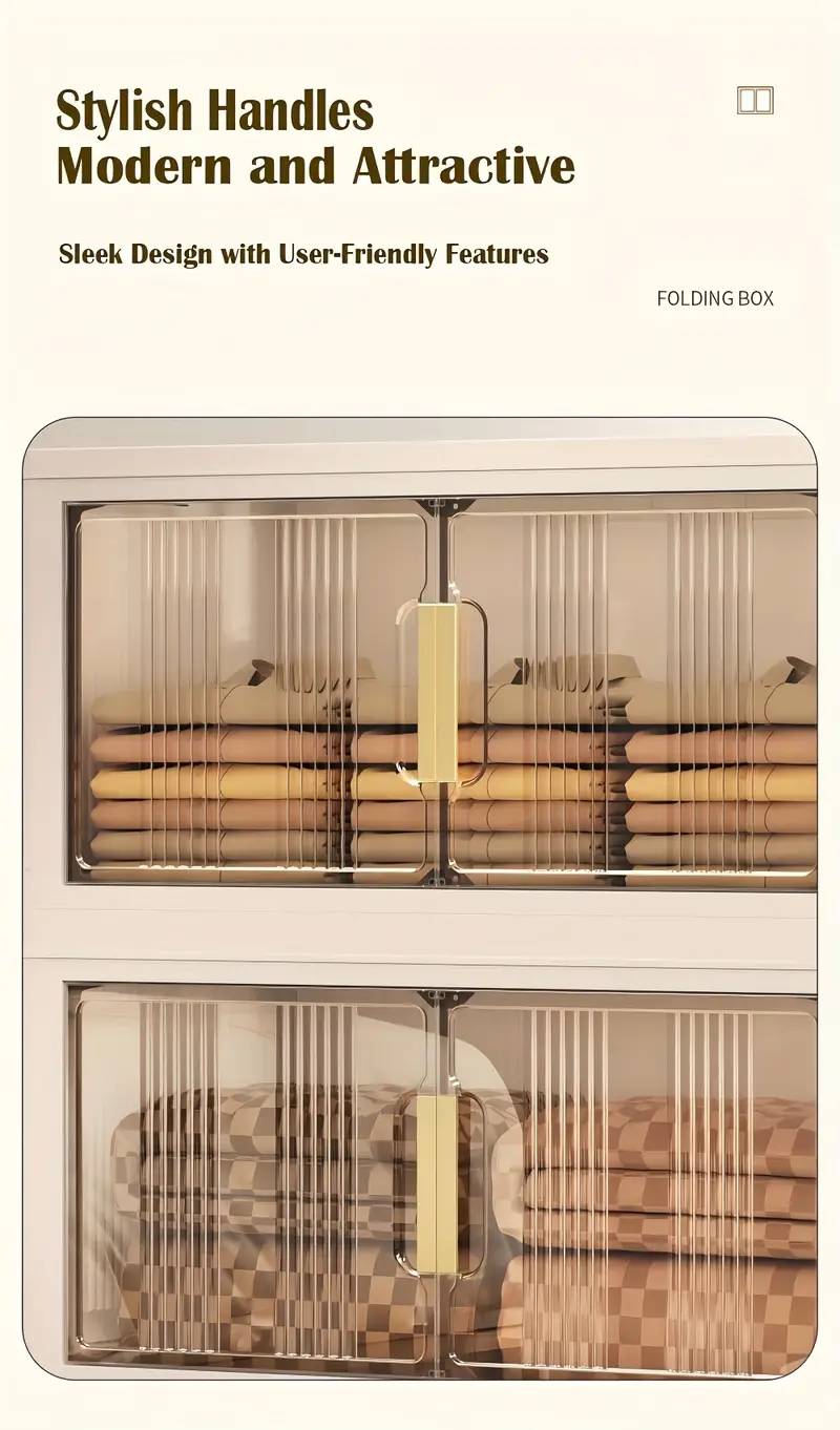 5 Contenedores de almacenamiento de plástico de 5 niveles con tapas - Gabinete de almacenamiento extragrande de 29.2 de ancho, contenedores apilables plegables con ruedas, sistema organizador plegable para armario, baño, hogar, oficina, dormitorio detalles 3