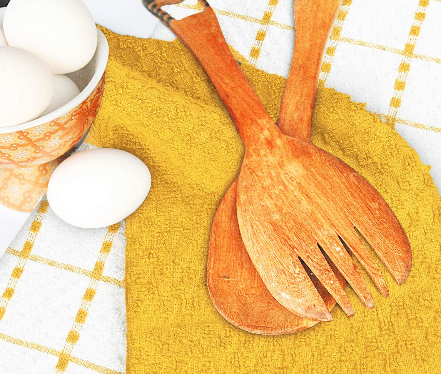 Toallas de cocina (paquete de 12), 15 x 25 pulgadas, 100 % algodón hilado en anillos, súper suaves y absorbentes, juego de toallas de cocina, paños de cocina y toallas de bar (negro)