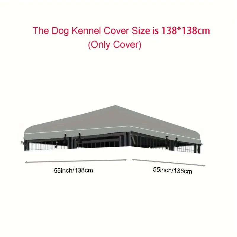 1pc (  cubierta) cubierta de kennel para perros   con 8pcs de   elástica de sujeción adecuada para   kennel de perros de la imagen detalles 4