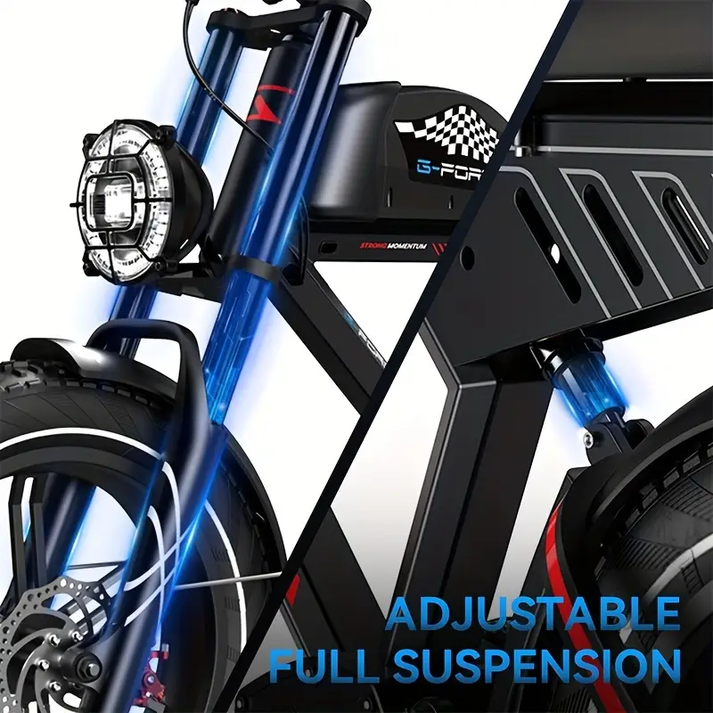 20 x 4 fat tire electric bike for adults 750w 48v 20ah 40ah battery ebikes hydraulic disc brakes dual shock absorber 20mph 7 speed mountain electric bicycle zm details 5
