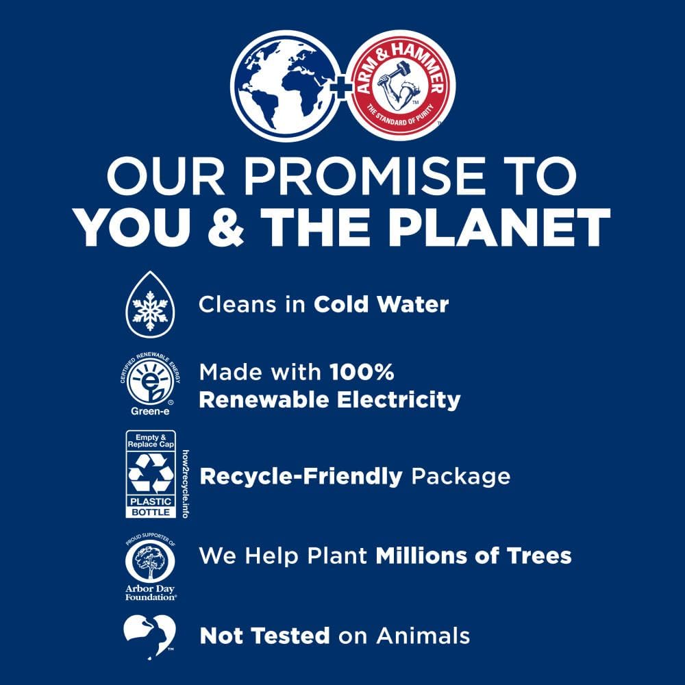 Detergente líquido para ropa Arm & Hammer Clean Burst, 170 cargas, 170 onzas líquidas