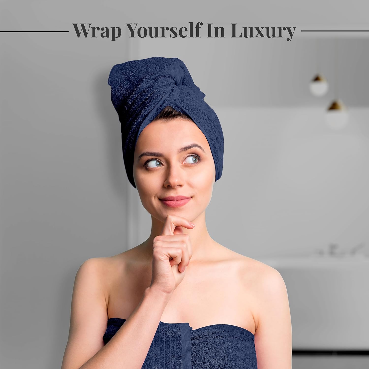 Toallas de baño extragrandes Tens Towels de 76 x 152 cm, 100 % algodón, más grandes y ligeras, de secado rápido, ligeras, súper suaves y absorbentes, perfectas para el baño.