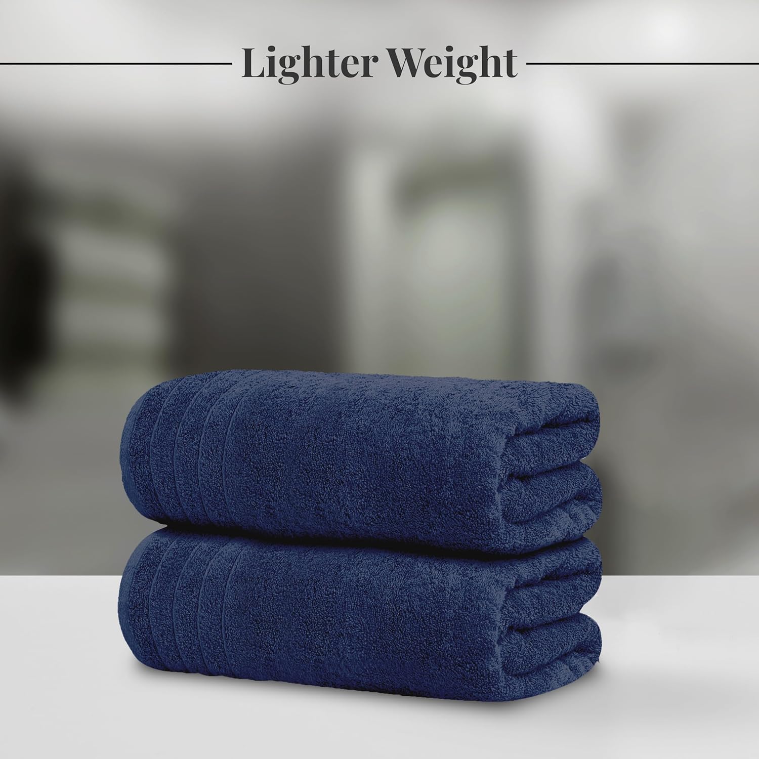 Toallas de baño extragrandes Tens Towels de 76 x 152 cm, 100 % algodón, más grandes y ligeras, de secado rápido, ligeras, súper suaves y absorbentes, perfectas para el baño.