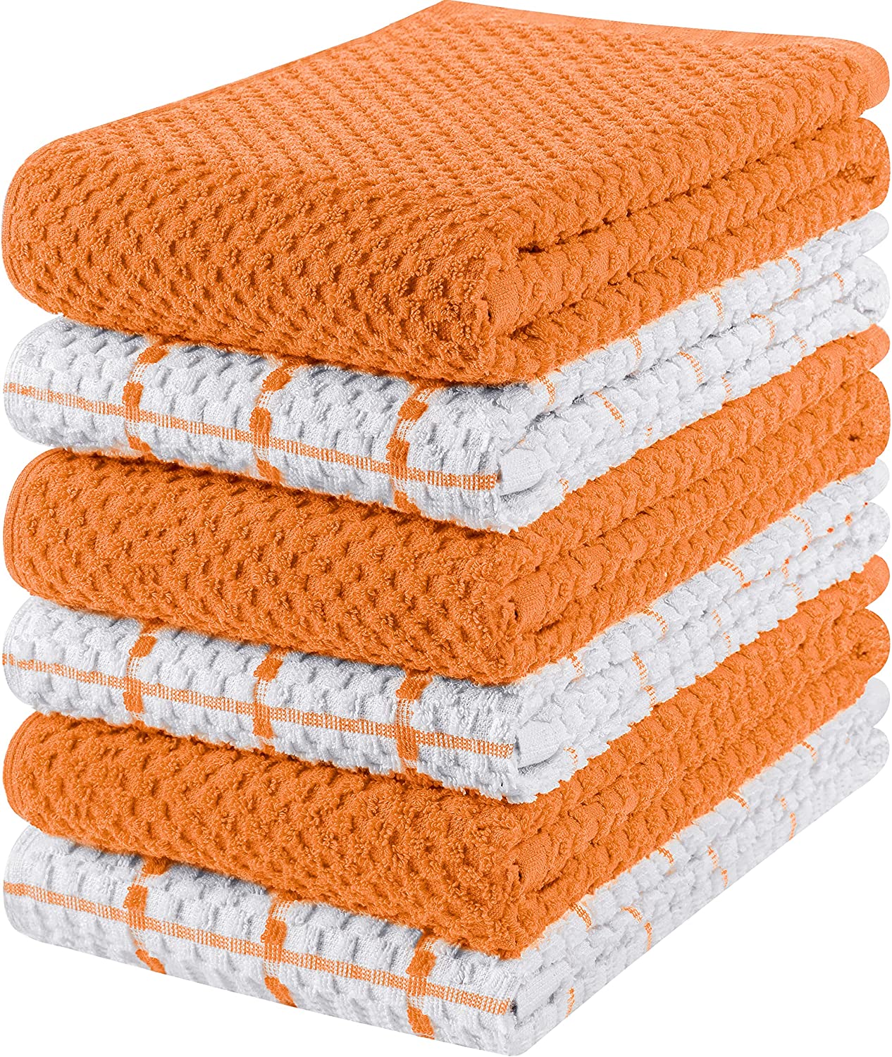 Toallas de cocina (paquete de 12), 15 x 25 pulgadas, 100 % algodón hilado en anillos, súper suaves y absorbentes, juego de toallas de cocina, paños de cocina y toallas de bar (negro)